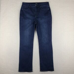 Not Your Daughter Jeans Womens 10 Straight Leg Curves 360 Underground NYDJ Denim